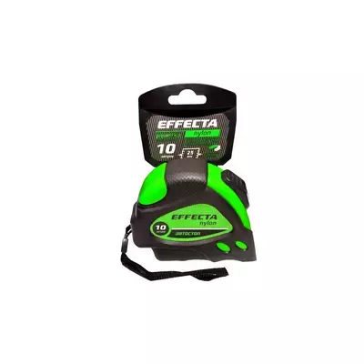 Рулетка 10м с магнитом, 2 фиксатора Effecta Nylon