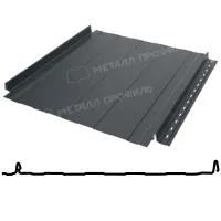 Фальцевая панель Металл Профиль Fastclick-T 531/485мм Viking E 0.5мм RAL 7016 (серый)