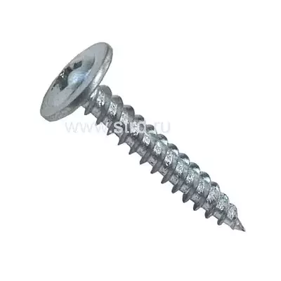Саморез с прессшайбой по дереву (острый) Daxmer Premium шлиц PH2 4,2*25мм Zn (цинк) 250шт/упак