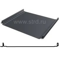 Фальцевая панель Grand Line Кликфальц Dоublе Pro 510/468мм Drap 0.45мм RAL 7024 (серый)