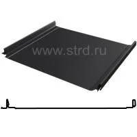 Фальцевая панель Grand Line Кликфальц Dоublе Pro 510/468мм Drap TX 0.45мм RAL 9005 (черный)