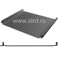 Фальцевая панель Grand Line Кликфальц Dоublе Pro 510/468мм Полиэстер 0.45мм RAL 7024 (серый)