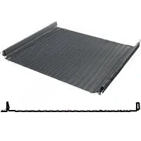 Фальцевая панель Grand Line Кликфальц Dоublе Pro Gofr 510/468мм Velur 0.5мм RAL 7024 (серый)