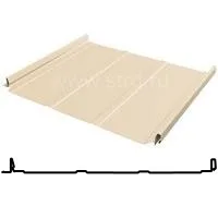 Фальцевая панель Grand Line Кликфальц Dоublе Pro Line 510/468мм Drap TX 0.45мм RAL 1015 (бежевый)