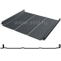 Фальцевая панель Grand Line Кликфальц Dоublе Pro Line 510/468мм PurPro матовый 0.5мм RAL 7016 (серый)