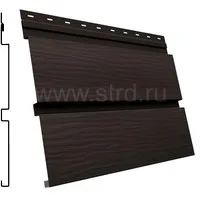 Сайдинг Квадро брус 3D 340*293мм 0.5мм Rooftop Бархат Россия в пленке RR 32 (коричневый) Grand Line