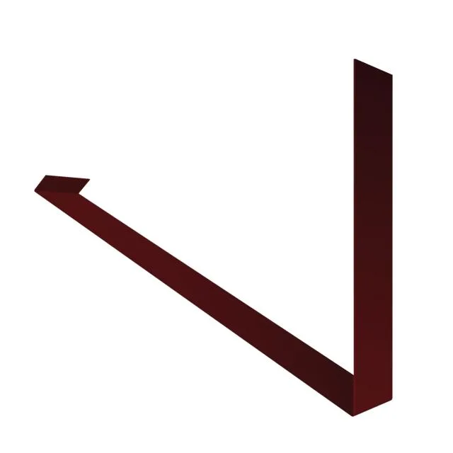 Планка примыкание верхнее к трубе фальц для фальца 210*250мм сталь 0.45мм Drap 2м Grand Line