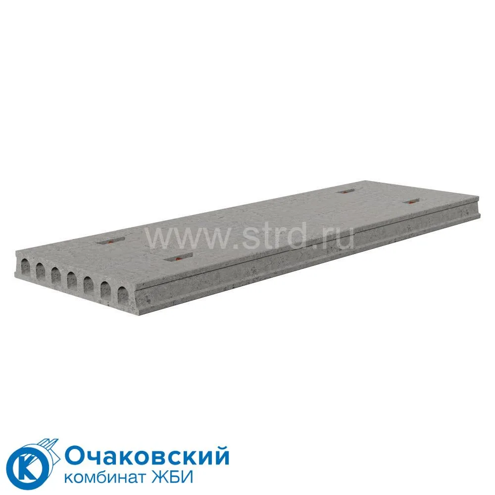 Плиты перекрытия многопустотные облегченные с петлями ПНО 37-12-12,5 3680мм 1197мм 160мм Очаковский
