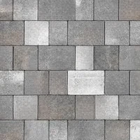 Тротуарная плитка Новый город 1НГ4ф Колор микс № 8 гранит верхний прокрас на белом / сером цементе основа - серый цемент набор на м2 t=40мм Нобетек