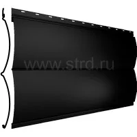 Сайдинг Блок-хаус New 361*334мм 0.45мм Drap СТ Россия RAL 9005 (черный) Grand Line