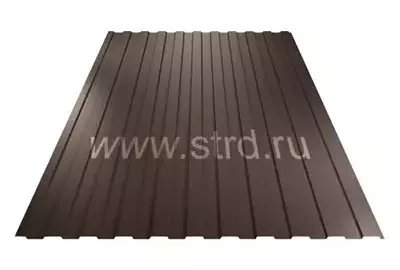 Профнастил C 8 0.45мм Drap Россия RR 32 (коричневый) Grand Line