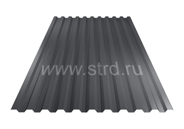 Профнастил C 21 0.45мм Drap TwinColor Россия RAL 7024 (серый) Grand Line