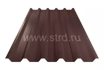 Профнастил C 44 0.45мм Viking двусторонний Россия RAL 8017 (коричневый) Металл Профиль