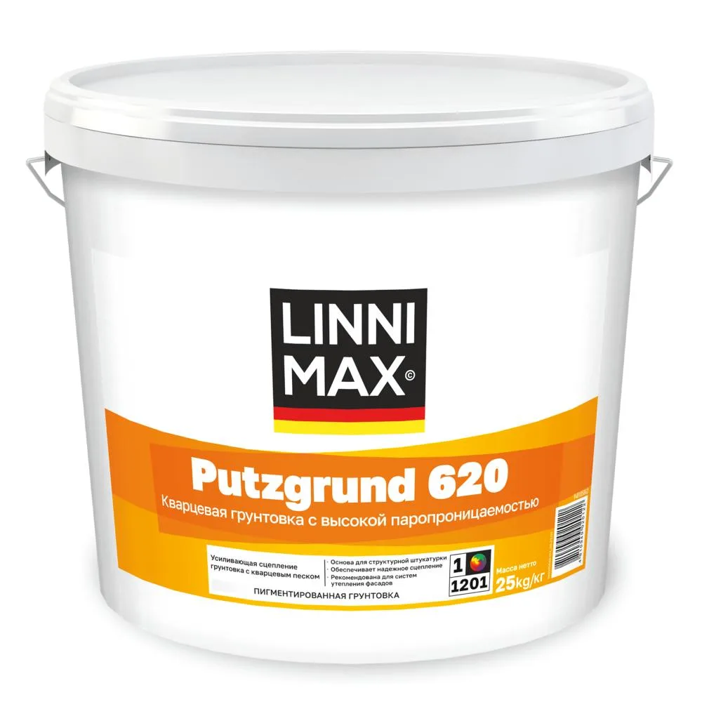 Грунтовка полимерная Linnimax Putrzgrund 620 / Путцгрунт 620 база 1 25кг