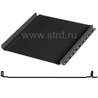 Фальцевая панель Aquasystem Эталон (с подгибом) 530/500мм Rooftop Бархат 0.5мм RAL 9005 (черный)