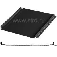 Фальцевая панель Aquasystem Бриз 530/500мм Rooftop Бархат 0.5мм RAL 9005 (черный)