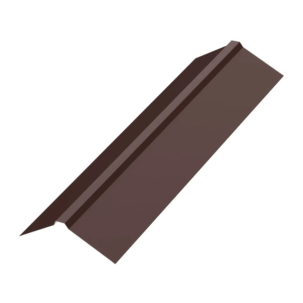 Конек плоский для фальца 160*30*160мм сталь 0.5мм PU matt 2м Aquasystem