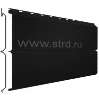 Сайдинг ЕвроБрус гофр 367*345мм 0.5мм Rooftop Бархат Россия RAL 9005 (черный) Stynergy
