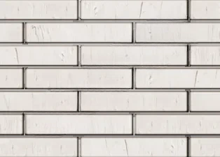 Кирпич облицовочный пустотелый ригельный Белый Pro скала 310*85*50мм утолщенная стенка М200кг/см2 Железногорск