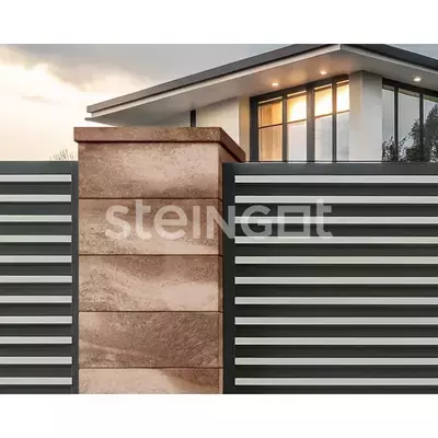 Крышка для блока заборного бетонный Steingot 500*200*50 В30 Травертин (Travertin)