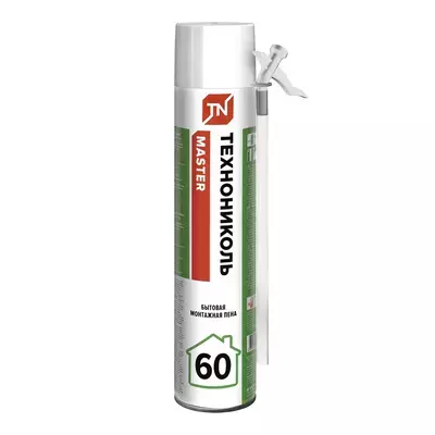 Пена ТехноНИКОЛЬ монтажная 60 Master бытовая (баллон) 1л